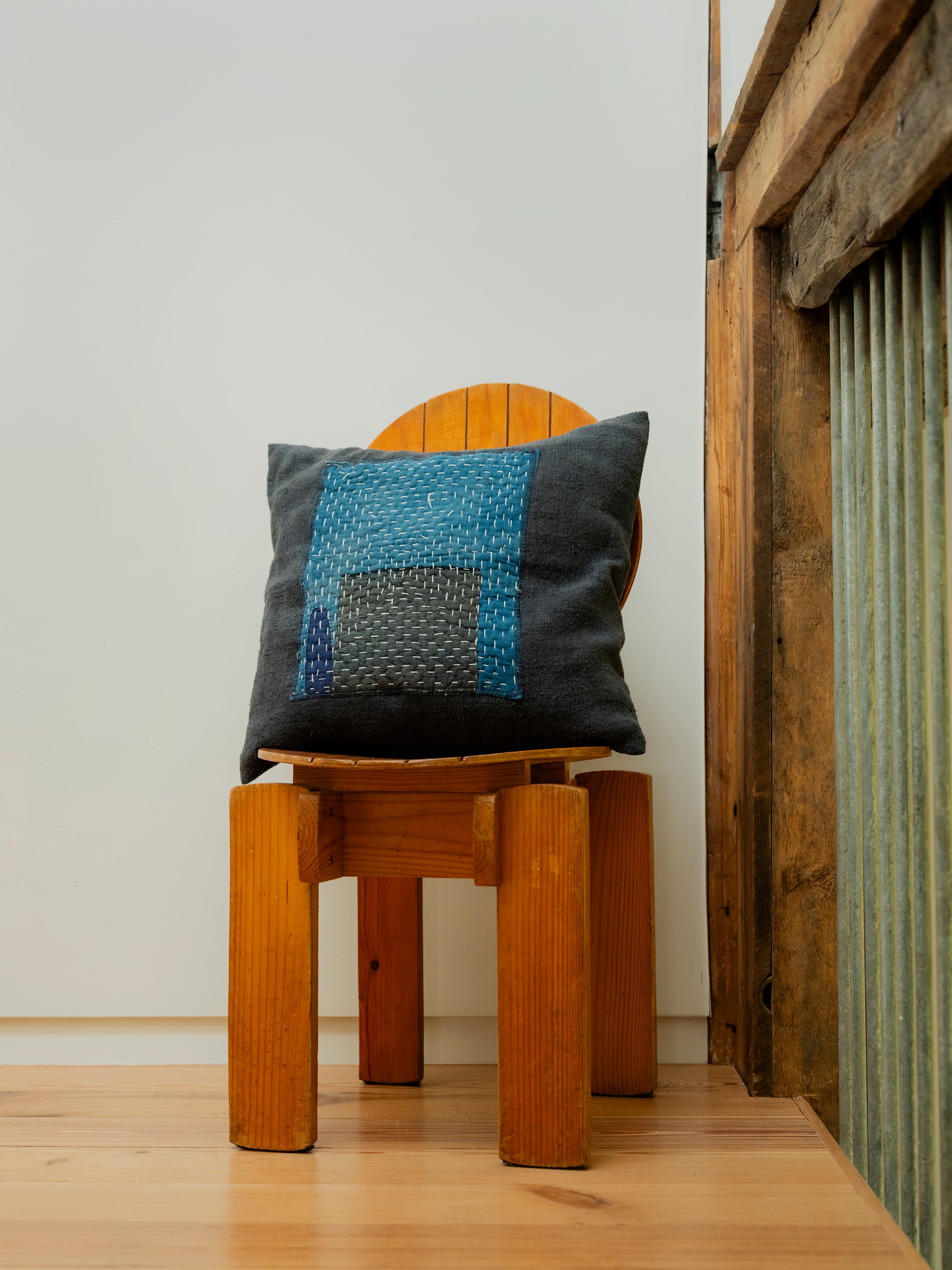 TOURISTS Vintage Japanese Boro Pillow Large