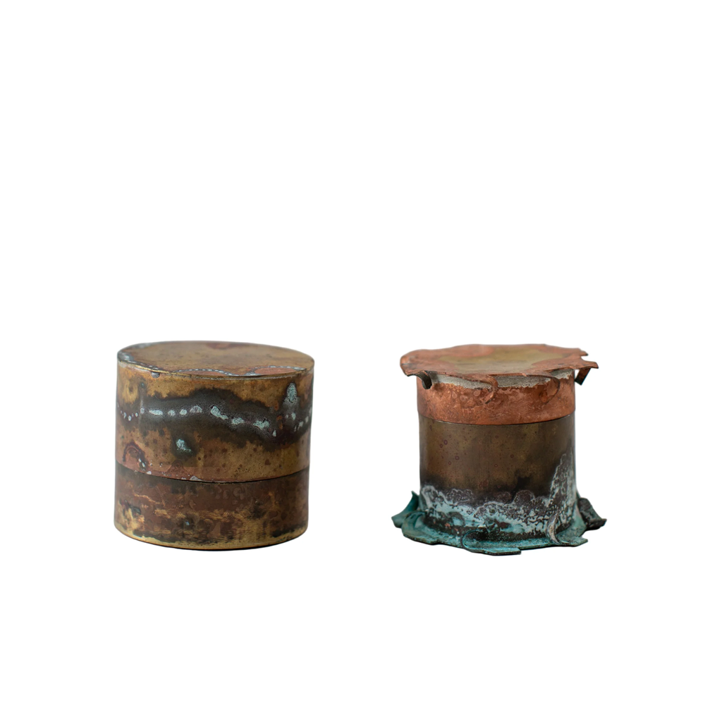 Vintage Mixed Metal Vessels
