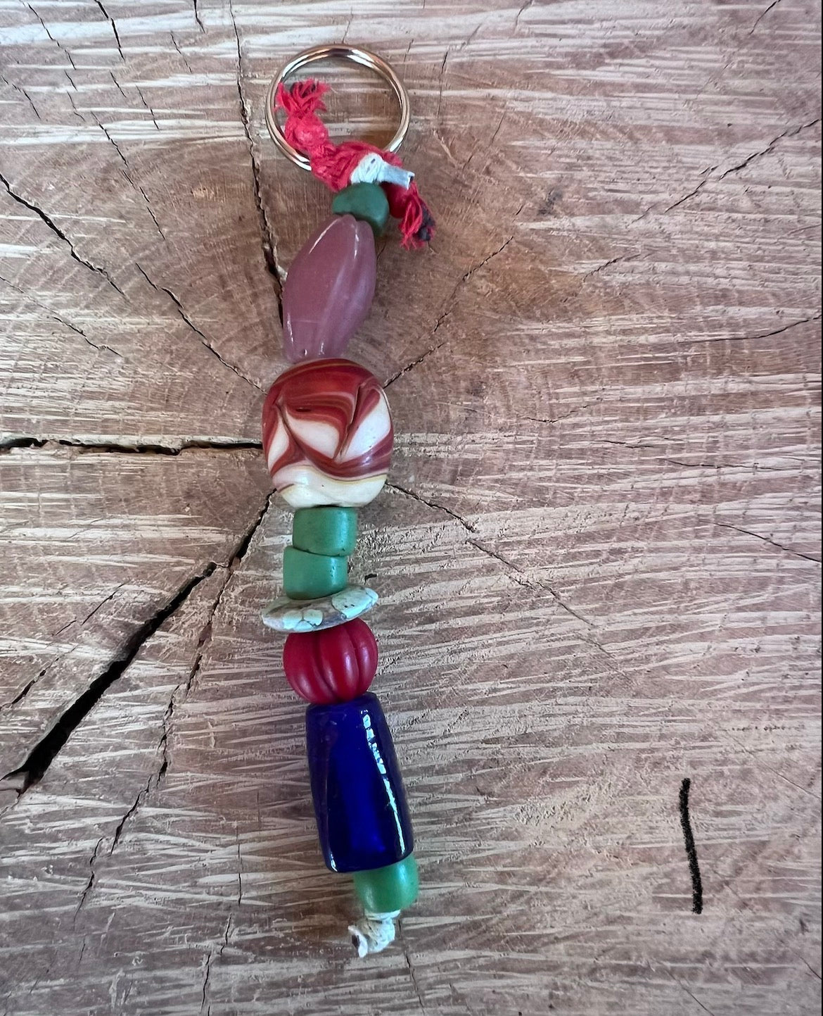 Handmade Vintage Beaded Key Rings