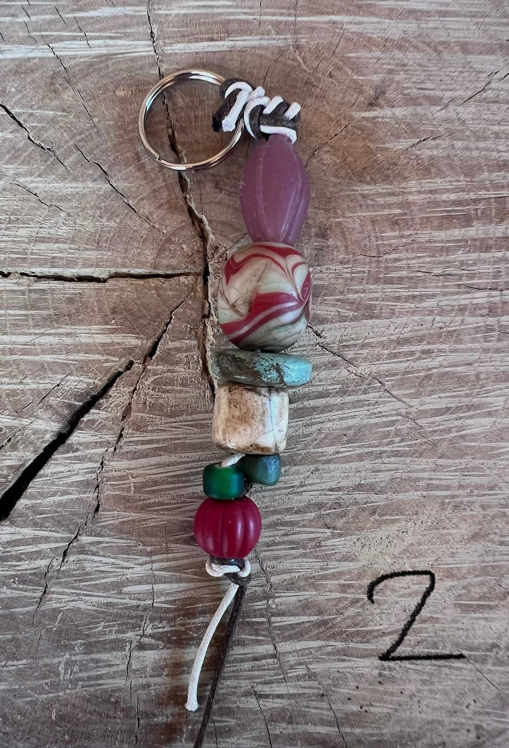 Handmade Vintage Beaded Key Rings