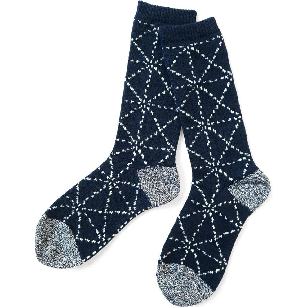 Kapital Sashiko Socks - Navy