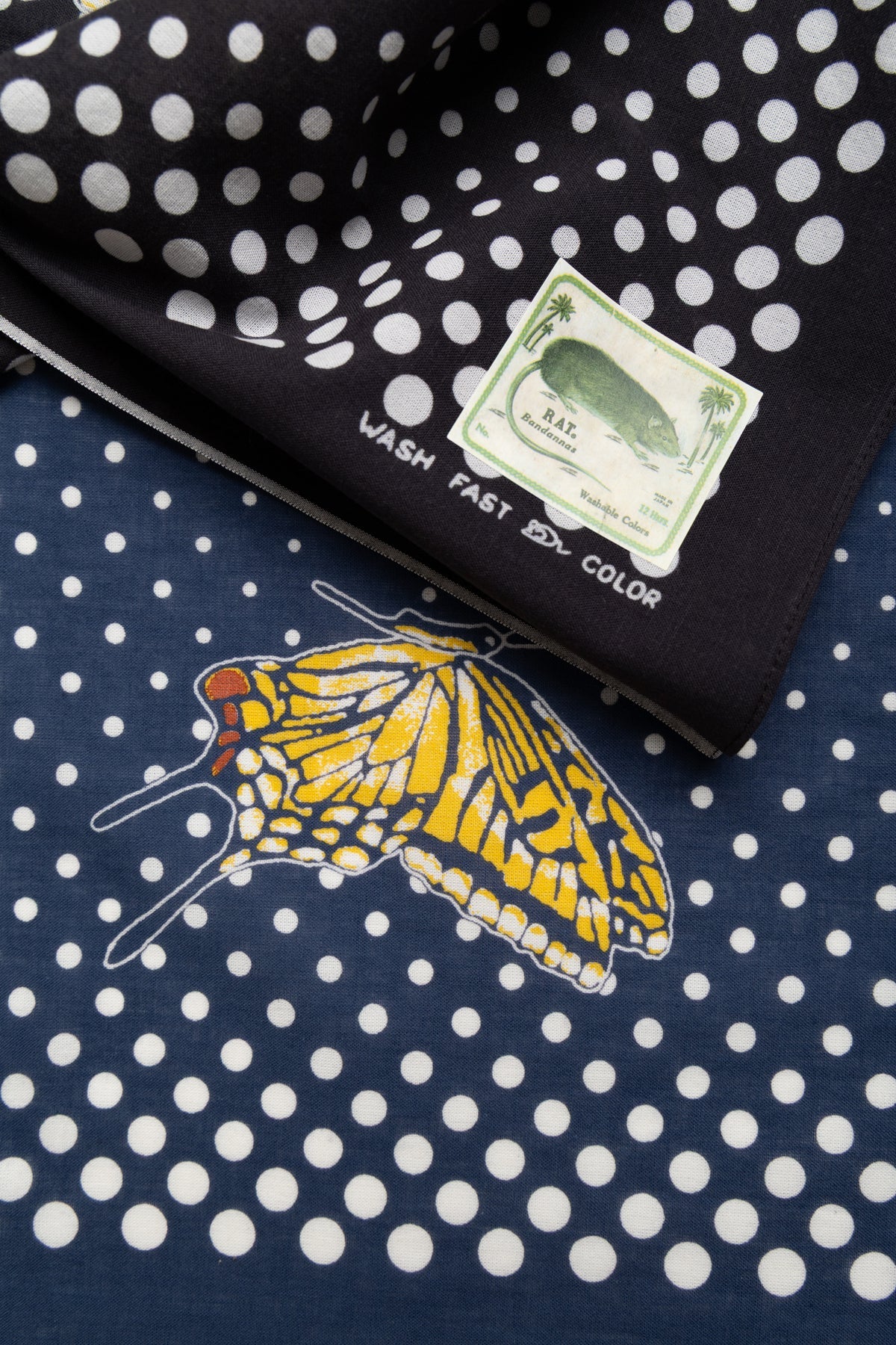 Kapital Coco Swallowtail Bandana NAVY