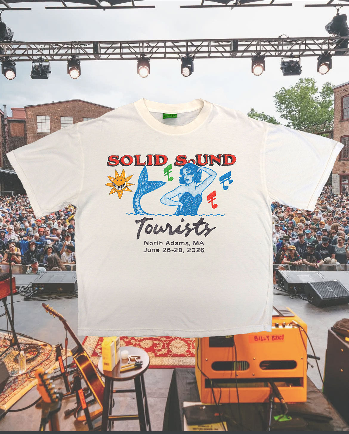 Small Talk x TOURISTS Solid Sound Tee