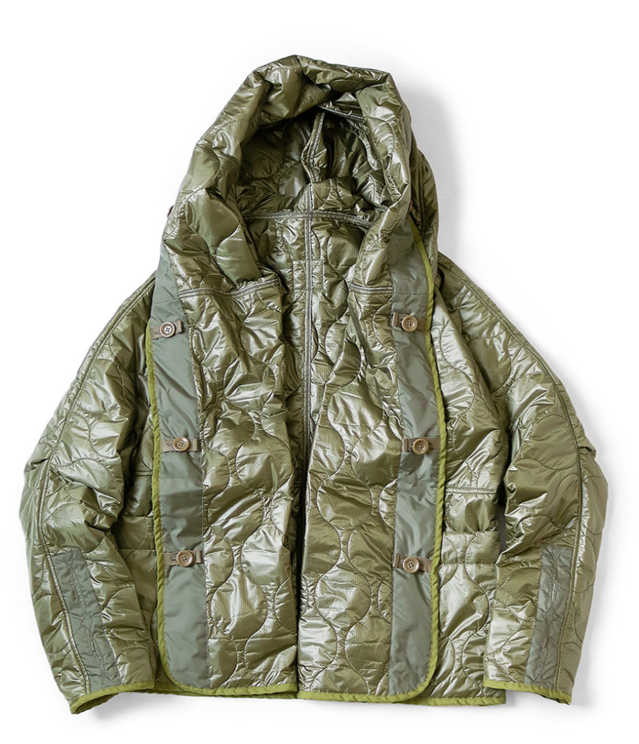 KAPITAL Quilted Nylon Ring Coat