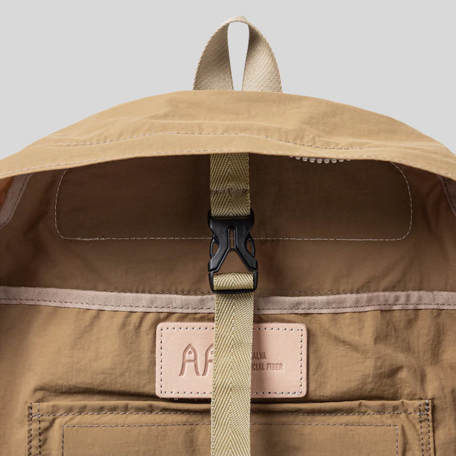 Amiacalva Shrink Nylon Two-Tone Backpack