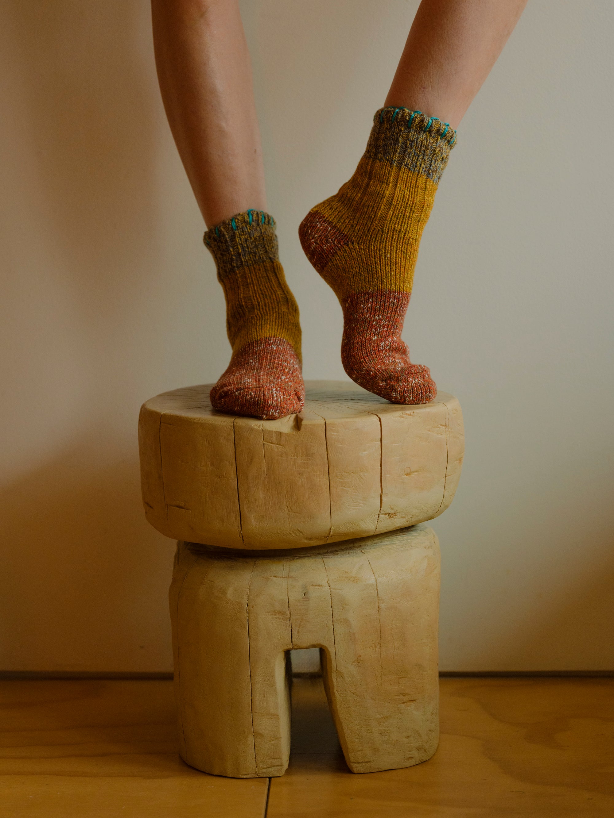 KAPITAL Hobo Stitch Socks