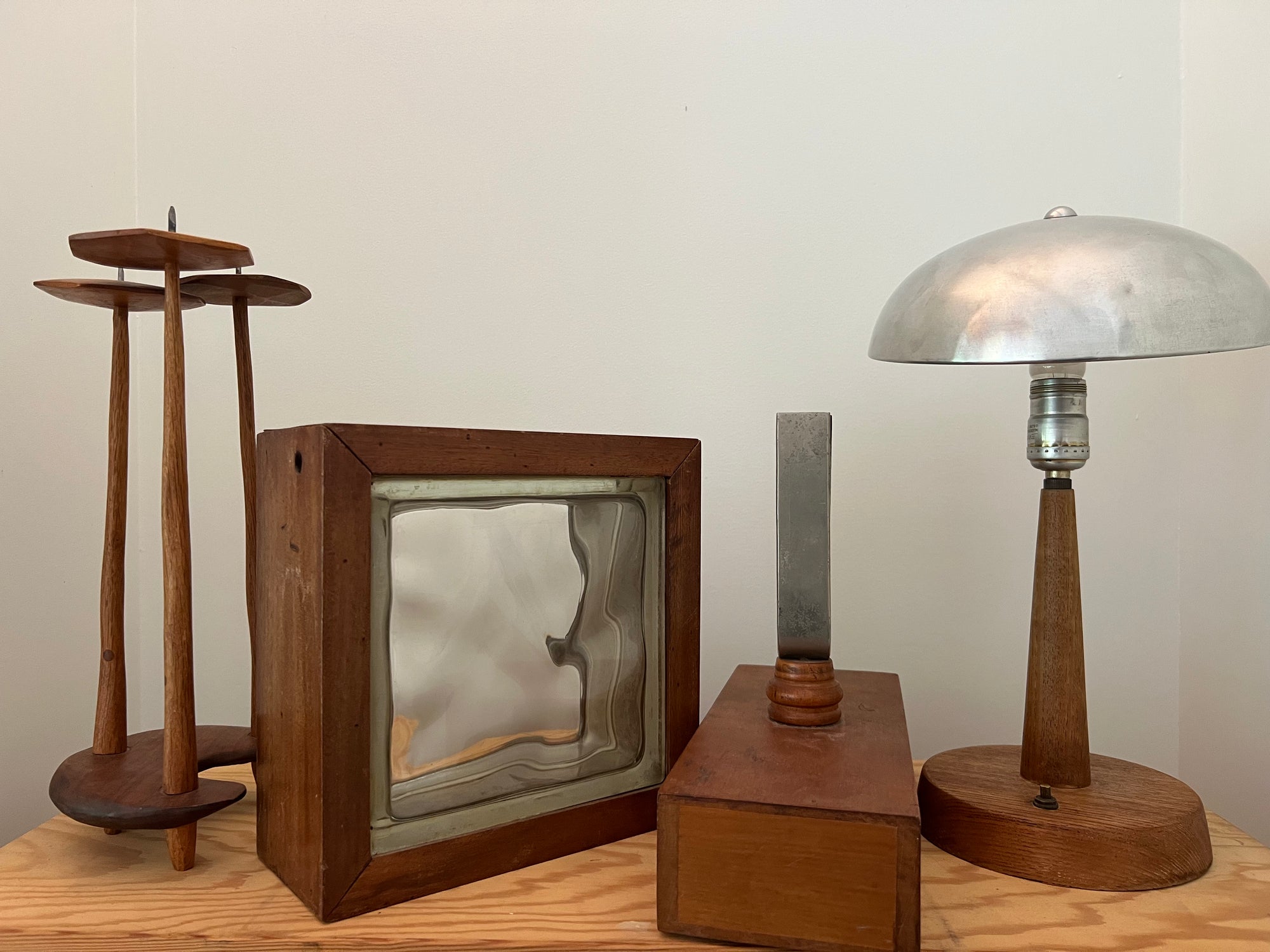 Wood Framed Glass Block