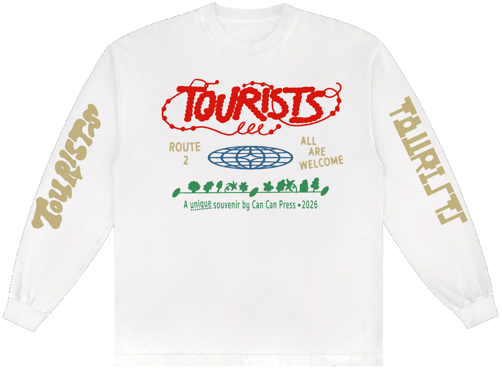 TOURISTS x CAN CAN PRESS Long Sleeve Tee