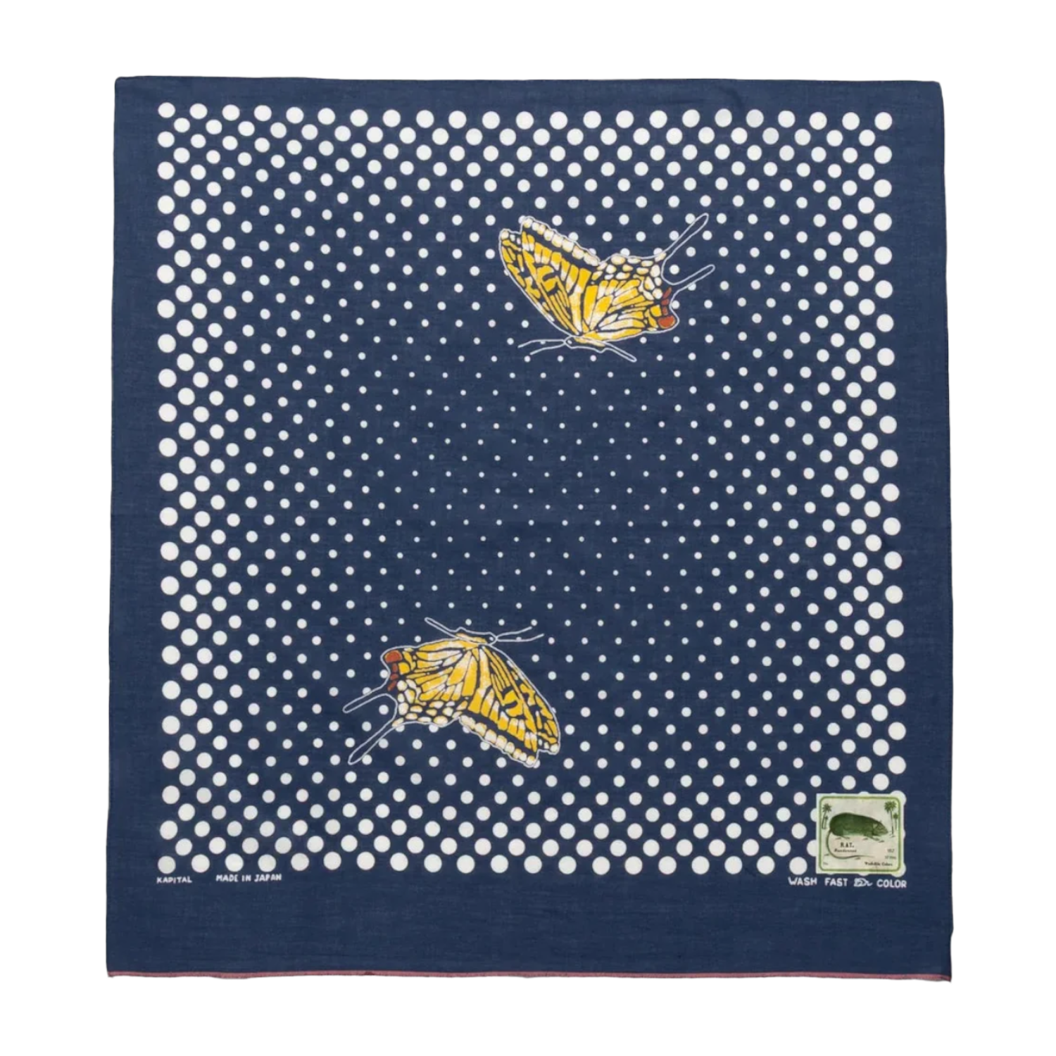 Kapital Coco Swallowtail Bandana Navy