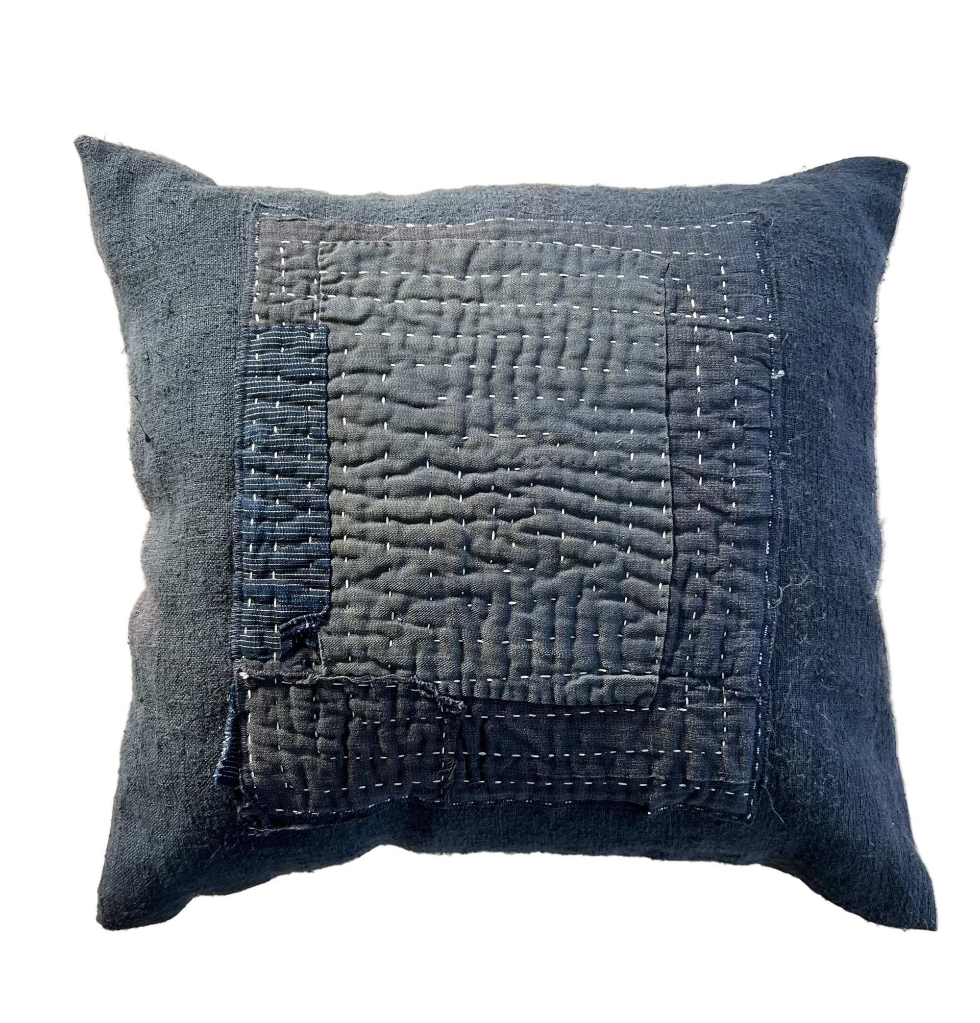TOURISTS Vintage Japanese Boro Pillow Large