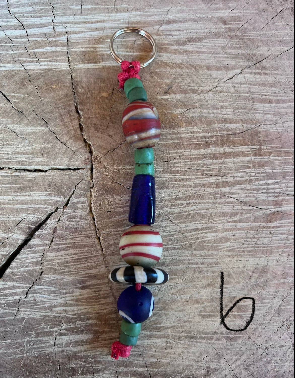 Handmade Vintage Beaded Key Rings