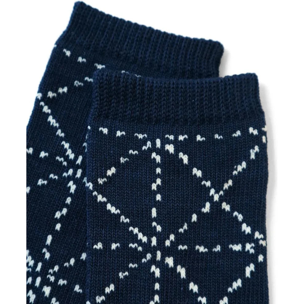 Kapital Sashiko Socks - Navy