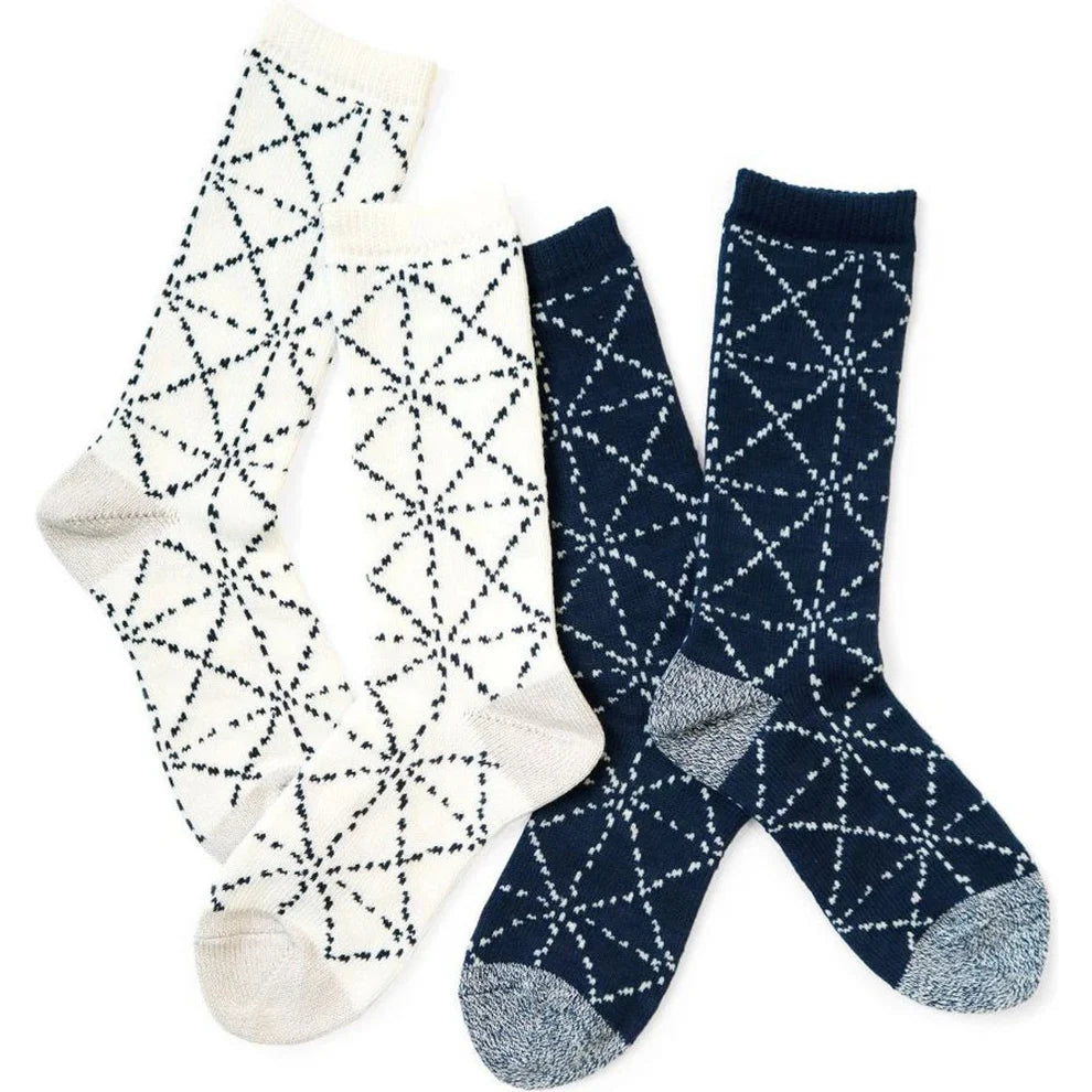 Kapital Sashiko Socks - Navy