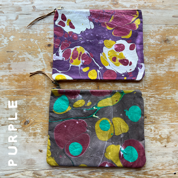 Marbled Zip Pouch