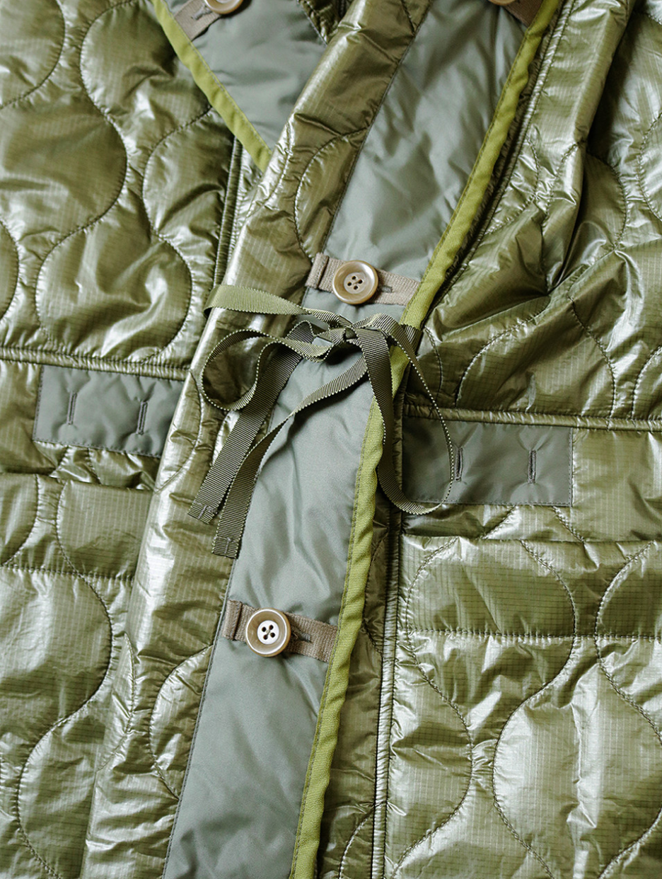 KAPITAL Quilted Nylon Ring Coat