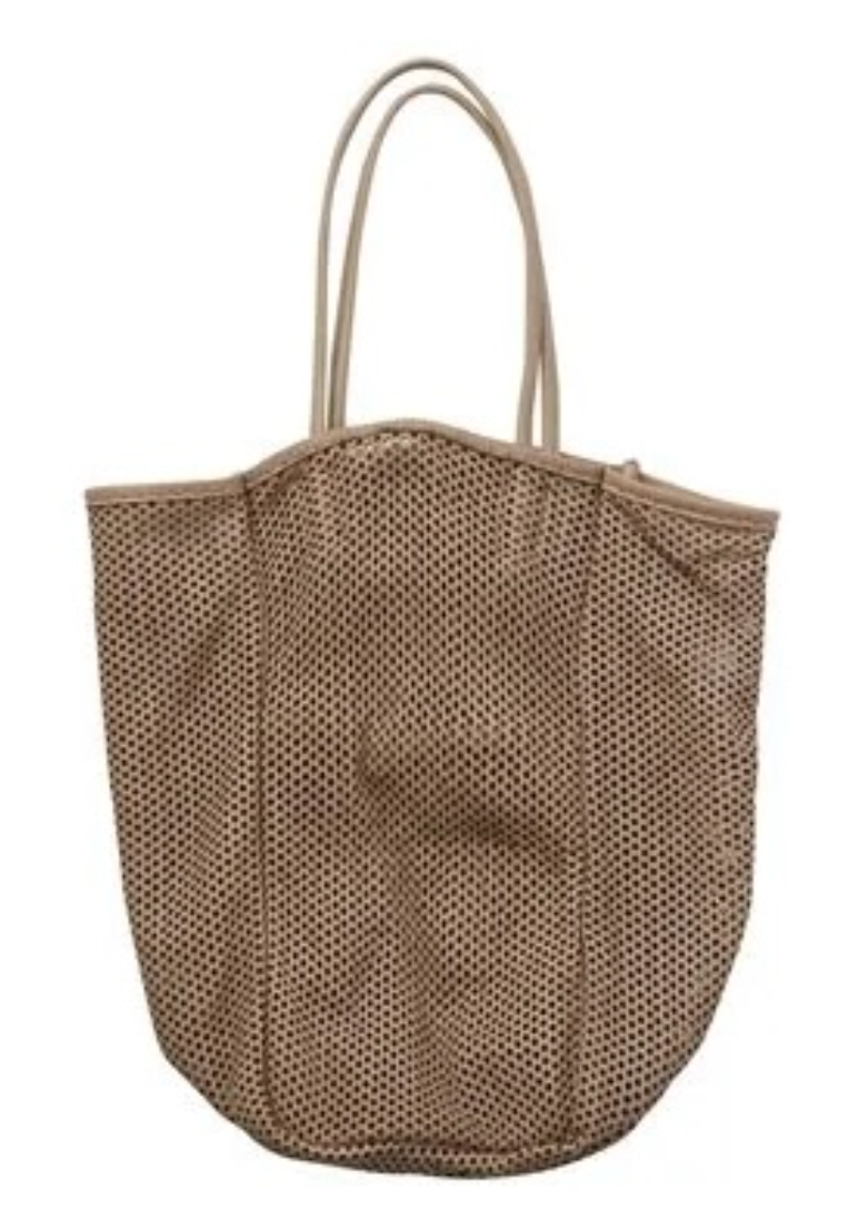 Amiacalva Washed Leather Mesh Tote