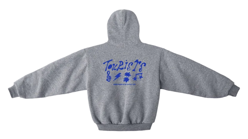 TOURISTS X CAN CAN PRESS Zip-up Hoodie