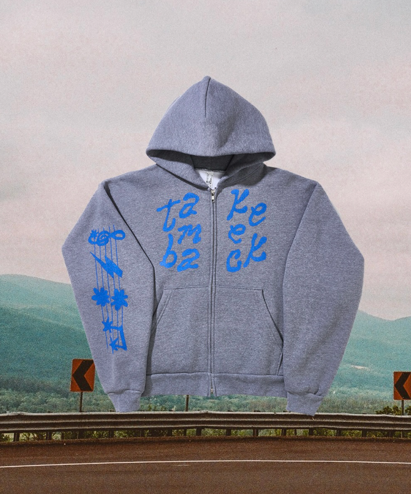 TOURISTS X CAN CAN PRESS Zip-up Hoodie