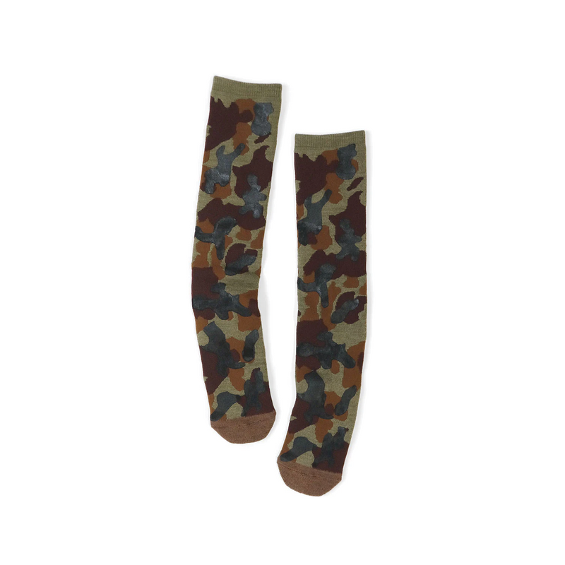 KAPITAL Knee High Camo Socks