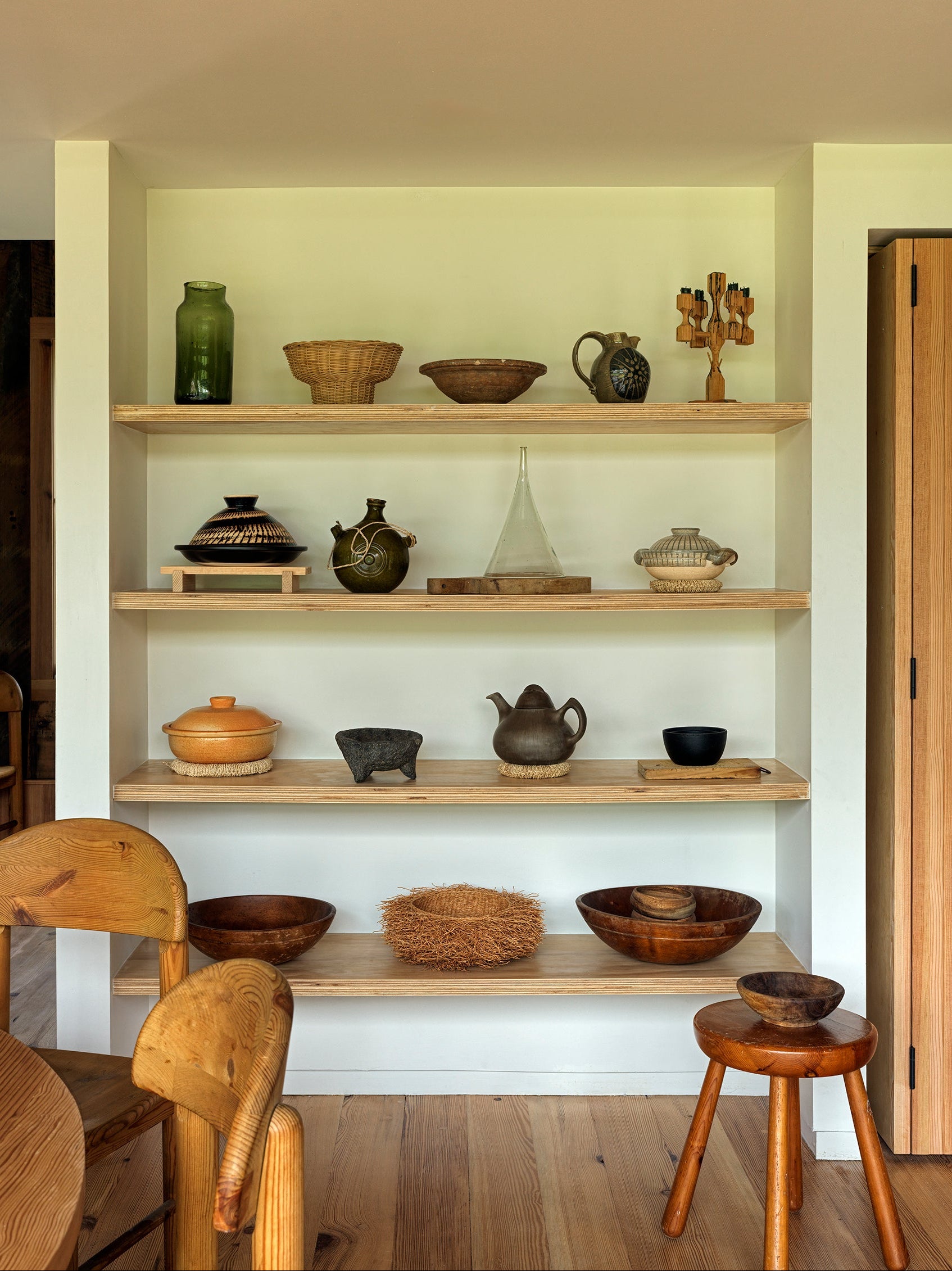 Vintage Wood Candleabra