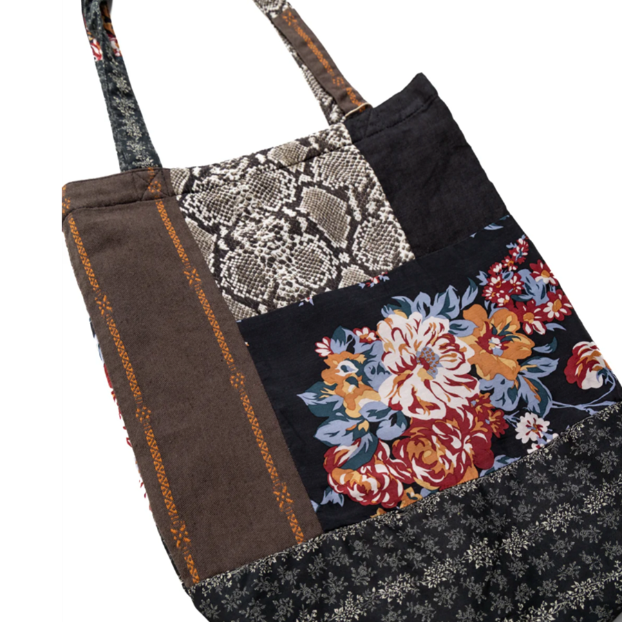KAPITAL Novel Patchwork Tote