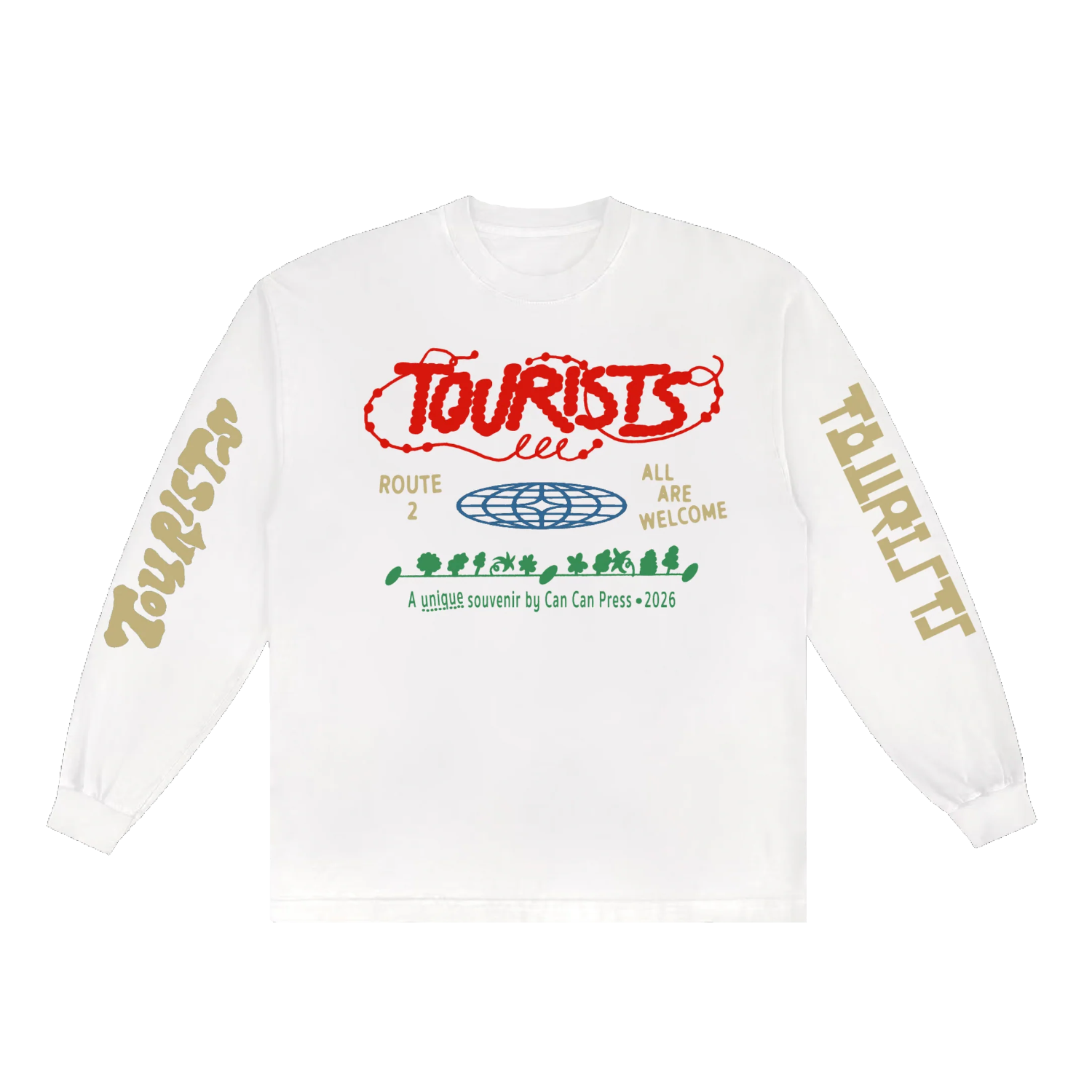 TOURISTS x CAN CAN PRESS Long Sleeve Tee