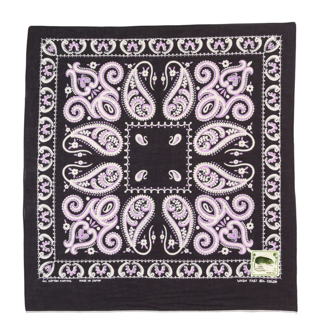 Kapital Sambo Paisley Bandana - Black