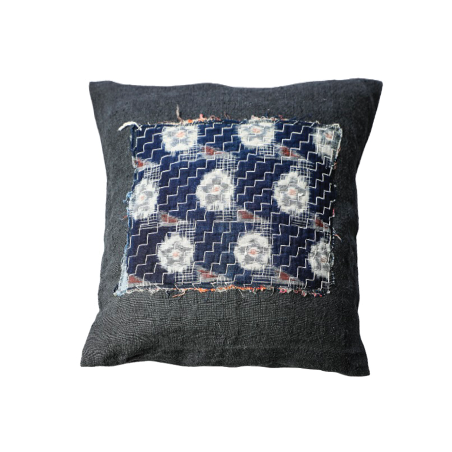 TOURISTS Vintage Japanese Boro Pillow Large