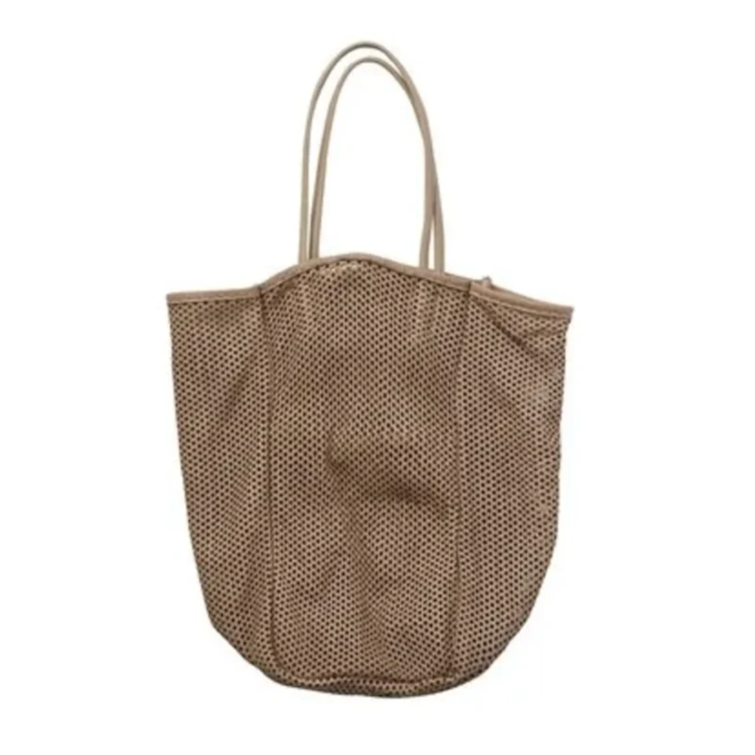 Amiacalva Washed Leather Mesh Tote